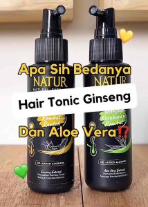 NATUR Hair Natural Extract Hair Tonic Aloe Vera Extract | Ginseng Extract - 90ml - Tonic
