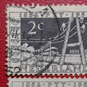 Koleksi Prangko kuno Nederland klasik 4 pcs Tahun 1952 USED