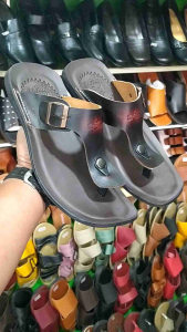 Sandal Kulit pria Jepit Besar Jepit Gesper