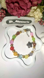 Gelang / Bracellet Motif Retak Rainbow