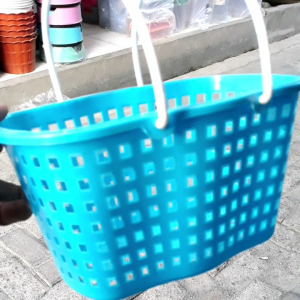 Keranjang sabun plastik merek YOYO STAR buat kamar mandi gagang dua