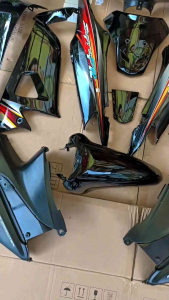 Cover Body Fullset Halus Kasar Honda Supra Fit New Warna Hitam