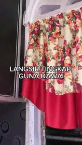 Langsir tingkap kelas sekolah/langsir dapur guna dawai