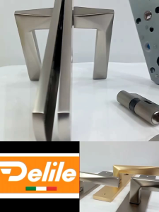 Handle Plat DELILE Pintu Kayu Gagang Kunci Set Lengkap Z25001/ZM508 MSN