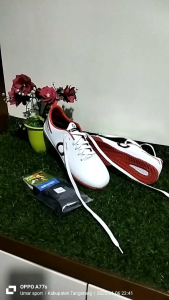 SEPATU FUCSAL DEWSA ORTUS PUTIH MERAH TERLARIS FREE+KAOS KAKI
