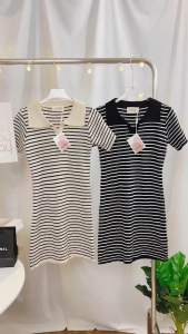 Ourday เดรสโปโลลายทาง ถูกสร้างจากเป็นทรงที่ใส่ง่ายๆ ทุกวัน สำหรับเครื่องมือประหยัดอากาศ