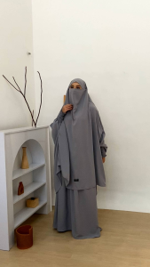 French Khimar set rok bahan wolfis forzaleta