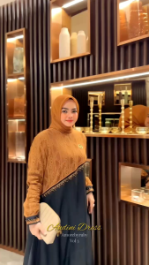 gamis brokat viral produk Amore by ruby edisi Andini lace vol3 dress kondangan kekinian