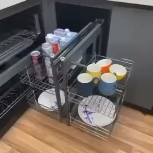 Magic CORNER PULL out basket 2Layer (RENZROBIN88 MARKETING)