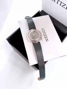 Đồng Hồ Nữ Citizen EM0900-08W Eco Drive Size 30.5 Sunrise Black Sapphire Dial