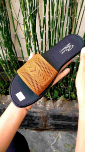 Sandal Slop Rajut Flat Teplek SoL Karet Anti Licin