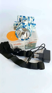 SENTER KEPALA 7 WATT BATERAI CAS ULANG CAHAYA PUTIH TERANG