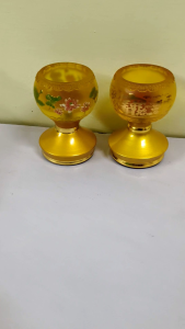 Candle holder  Lotus Glass Oil Lam ，Candle holder ，Prayer Oil Lam Crystal Glass Oil Lamp ，Buddha Word Glass Oil Lamp Bowl Plant Oil Salad Oil Lotus Bowl Home  Chinese Style Candle Holder Lighting Accessories
