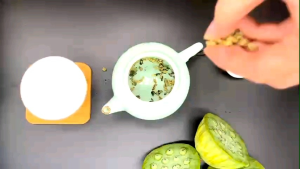 Trà Lá Sen Vo Viên( Lá sen cuộn) Sấy lạnh hộp 500g
