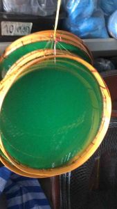 กระด้งร่อนข้าวขอบไม้ไผ่ - เขิง กระด้งร่อนเม็ดหญ้า ขนาด 15 นิ้ว หรือ 39 ซม