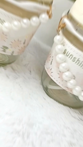 Bundara Pr-1581 So aesthetic Botol minum tali mutiara cantik gelas tumbler mutiara 350ml