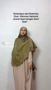 PASHMINA ZIA SILK SANTORINI SILK SYARI BY MANTIKAHIJAB PASHMINA OVAL ALA MALAY