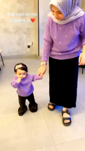 {HAZEERA} Sweater / Baju Couple Ibu dan anak 1-10 tahun / Kaka dan adik