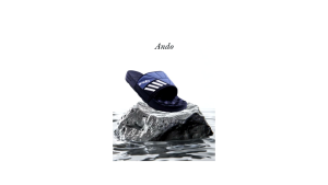 Ando Sandal Slop pria Karet Premium - Random Model dan warna size 39/43