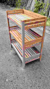 ชั้นวางของอเนกประสงค์. ขนาดสูง90ซม. กว้าง 40ซม. ยาว80. ซม. เป็นไม้เนื้อแข็งๆแรงทนทาน. งานขัดอย่างละเอียด