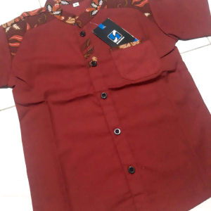 Koko Anak Laki-Laki Lengan Pendek Katun Premium oleh SANTIKA FASHION