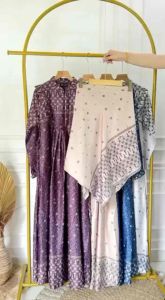 Gamis Set Hijab Wanita Terbaru 2025 & Bahan Cringcle Premium