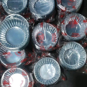 Mika Cup Roti Besar Isi 100pcs / Mika Puding Telor Ceplok / Sambel Saos / Isi 100pcs Sekali pakai