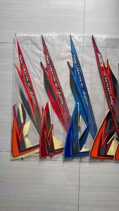 STIKER STRIPING MOTOR SKYWAVE 125 2008 2009 FULL HITAM