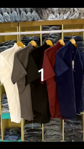 Paket Hemat 50 Ribu Dapat 2 pcs KEMEJA Polos Lengan Pendek Pria