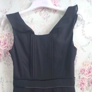 dress hitam sifon like new buat anak remaja LD 82 P 100