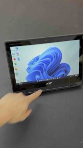 Acer TravelMate Spin 2in1 Window 11 Pro IPS Glass TouchScreen Inntel Celeron 4 Core Processor Laptop