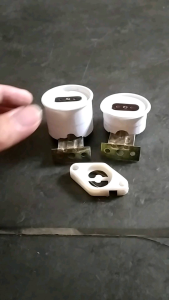 Fitting veer / peer Lampu TL + Dudukan Stater (1 set)