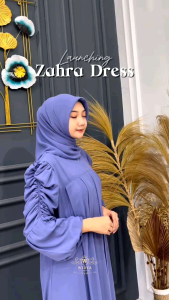 Zahra Dress - Gamis Busui - Ceruty Babydoll Premium By Widya Fashion