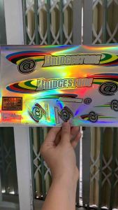 Bộ tem dán xe đạp Bridgestone chữ màu trắng hàng nhập Thái Lan chất lượng cao dành trang trí cho tất cả các loại xe đạp tem in lụa màu sắc rất đẹp và bền giá bán cực tốt bán lẻ như bán sỉ