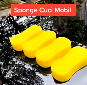 Sponge spon Busa Medium Alat cuci motor Mobil Spons Polos wash Wax 15x8x4