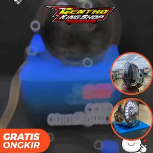 LAMPU Daymaker 7inc set batok ninja SS Ring besi detail ori