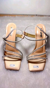 Heels Wanita Hak Tinggi 9 Cm Size 36-42 Model Tali Mutiara Gaya Korean Style Promo