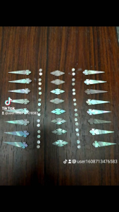 หอยเป๋าฮื่อเขียวรูปทรงหยดน้ำยาว(16ชิ้น)