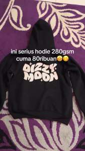 MOSAMO Hoodie&Jumper Sweater BOXY DIZZY MOON OVERSIZE pria dan wanita