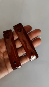 บาตรพระไม้พยุง ไม้ประดู่ ประกลับใส่บาตรพระสงฆ์ - ประกับสี