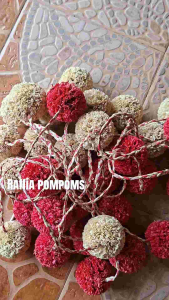 Raffia pompoms - Bag accessories