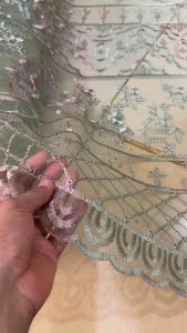 {BARU} TILE BORDIR CLASSIC PAYET | Harga Per 05 meter | Tile Brukat Non Glitter | Bridesmaids abctextile