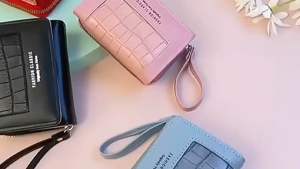 Dompet Wanita Koin Maura Bordir Mini Kombinasi Tekstur Kulit Buaya Banyak Slot Kartu