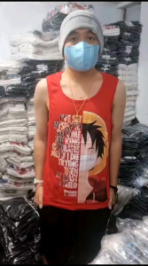 GENIUS SHOP/kaos LUFFY GEMBIRA MERAH dalam terbaru singlet Pria /brkualitas harga murah meriah/BAYAR DI TEMPAT (COD)/promo terbatas