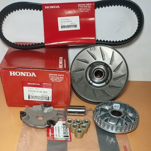 Paketan CVT KVB Pulley & Vanbelt & Rumah Roller Assy Vario Karbu