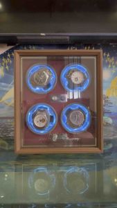 Hộp xoay đồng hồ cơ  4 ngăn và 2 ngăn xoay Hộp xoay Lắctích cót đồng hồ cơ Winder Watch