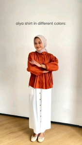 Ayla shirt Blouse kemeja wanita kekinian oversize/kemeja korea korea