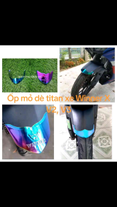 Bộ ốp mỏ dè titan xe WINNER X 2019 - 2022 ( V2 và V3 )