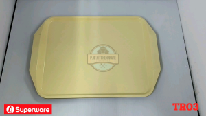 ถาด​รอง​จาน ถาด​เสริฟ​อาหาร​ พลาสติก​ ยี่ห้อ​Flowerware​ )​