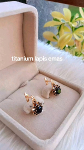 Anting Lapis Emas Model Elegan Mewah Cantik Awet